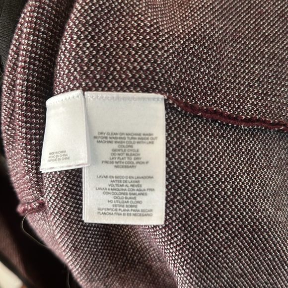 Cardigan Mauve white and black,geometric pattern,By KasperSize L - Picture 4 of 4